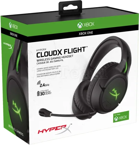 Photo de Casque Gamer sans fil HyperX CloudX Flight Xbox (Noir/Vert)