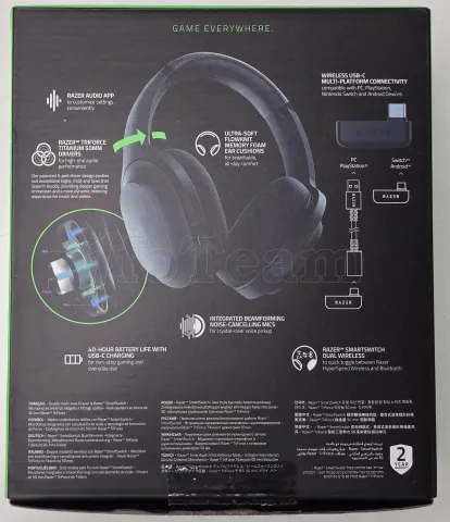 Photo de Casque Gamer sans fil Razer Barracuda (Noir) - SN IN2221D17202480 - ID 213100