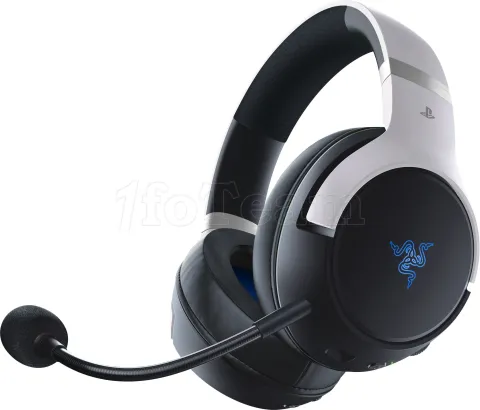 Photo de Casque Gamer sans fil Razer Kaira ProHyperSpeed - PlayStation Licensed (Blanc/Noir)