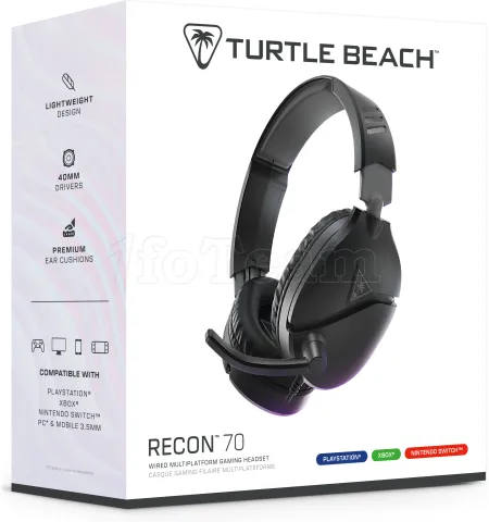 Photo de Casque Gamer Turtle Beach Recon 70 (Noir)