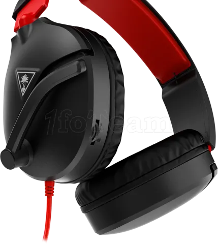 Photo de Casque Gamer Turtle Beach Recon 70 (Noir/Rouge)