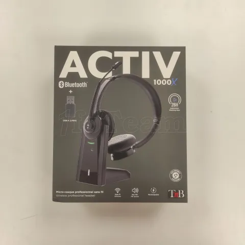 Photo de Casque Micro Bluetooth T'nB Activ 1000X (Noir) - ID 207013