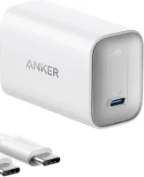 Photo de Chargeur secteur Anker 1x USB-C 100W avec cable USB-C (Blanc)