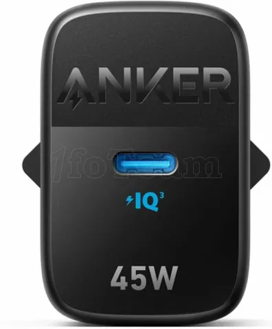 Photo de Chargeur secteur Anker 313 1 port USB-C 45W (Noir)