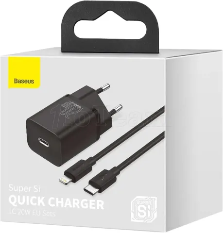 Photo de Chargeur secteur Baseus Super Si 1x port USB-C 20W (Noir)