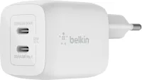 Photo de Chargeur secteur Belkin BoostCharge Pro - 2x USB-C 45W (Blanc)