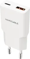 Photo de Nanocable 1x USB-C + 1x USB-A 25W