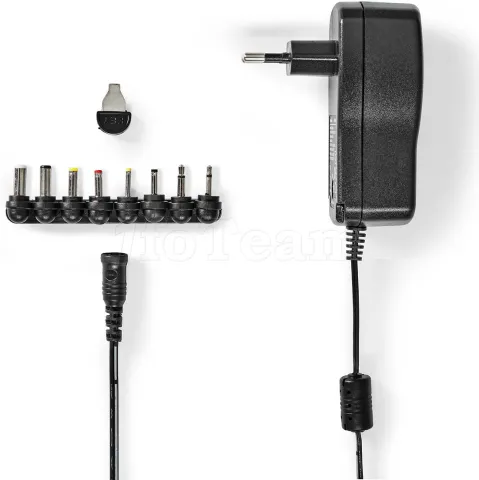 Photo de Chargeur secteur Nedis ACPA109 à tension variable (3-12V) 18W - 9 embouts