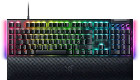 Photo de Clavier filaire Gamer mécanique (Razer Green) Razer BlackWidow V4 RGB (Noir)