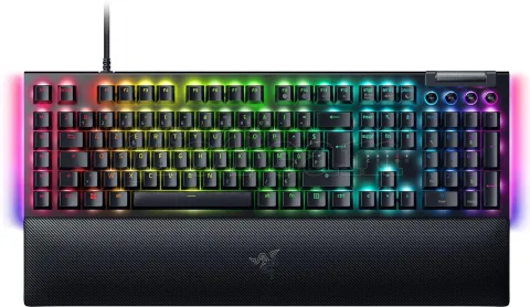 Photo de Clavier filaire Gamer mécanique (Razer Yellow) Razer BlackWidow V4 X RGB (Noir)