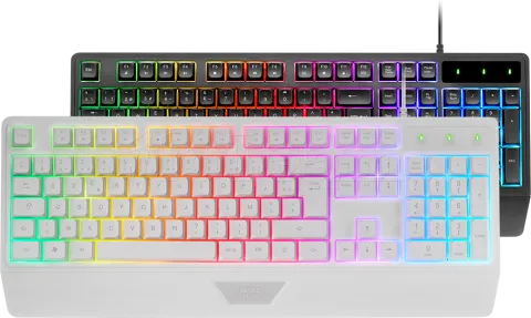 Photo de Clavier Gamer Mars Gaming MK124 RGB (Blanc)