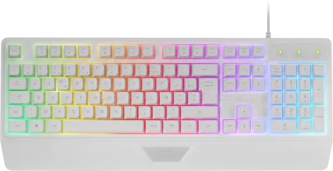 Photo de Clavier Gamer Mars Gaming MK124 RGB (Blanc)