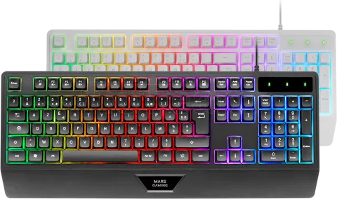 Photo de Clavier Gamer Mars Gaming MK124 RGB (Noir)