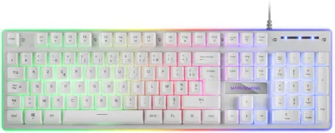 Photo de Clavier Gamer Mars Gaming MK220 RGB (Blanc)