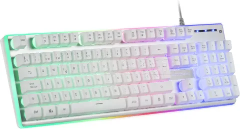 Photo de Clavier Gamer Mars Gaming MK220 RGB (Blanc)