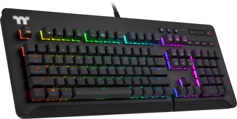 Photo de Clavier Gamer mécanique (Cherry MX Silver) Thermaltake Level 20 GT RGB (Noir)