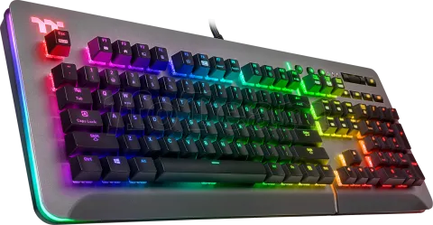 Photo de Clavier Gamer mécanique (Cherry MX Silver) Thermaltake Level 20 RGB (Gris)