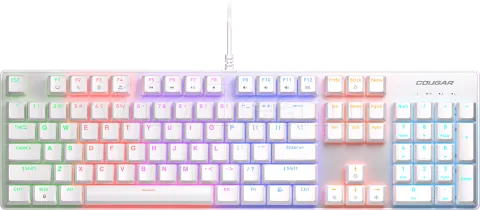 Photo de Clavier Gamer mécanique (Red Switch) Cougar Ultimus Ex RGB (Blanc)