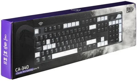 Photo de Clavier Gamer sans fil Bluetooth mécanique Onlan CA-340 (Noir)