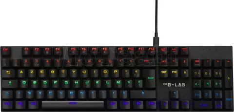 Photo de Clavier Gamer The G-Lab Keyz Carbon Ex RGB (Noir)