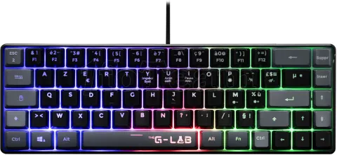 Photo de Clavier Gamer The G-Lab Keyz Hydrogen BKG RGB (Noir)