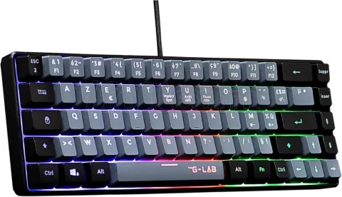 Photo de Clavier Gamer The G-Lab Keyz Hydrogen GRB RGB (Noir)