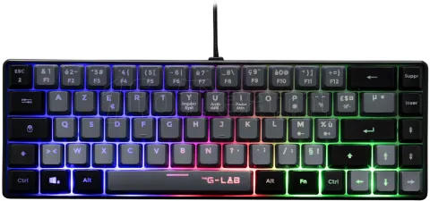 Photo de Clavier Gamer The G-Lab Keyz Hydrogen GRB RGB (Noir)