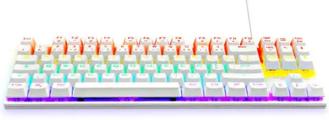 Photo de Clavier Gamer The G-Lab Keyz Mercury TKL RGB (Blanc)