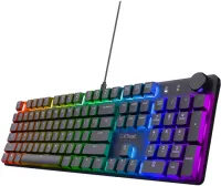 Photo de Clavier Gamer Trust GXT 866 Torix RGB (Noir)