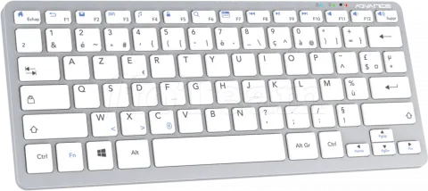 Photo de Clavier sans fil Bluetooth Advance SmartKeys Plus (Gris)