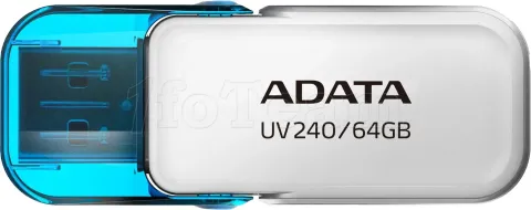 Photo de Clé USB 2.0 Adata UV240 - 64Go (Blanc/Bleu)