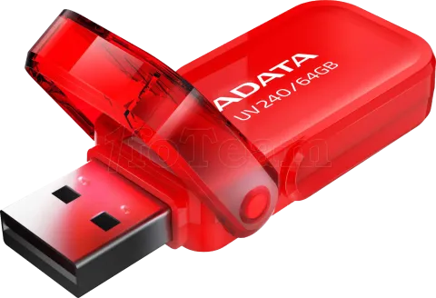 Photo de Clé USB 2.0 Adata UV240 - 64Go (Rouge)