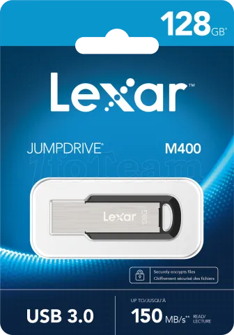 Photo de Clé USB 3.0 Lexar JumpDrive M400 - 128Go (Noir)