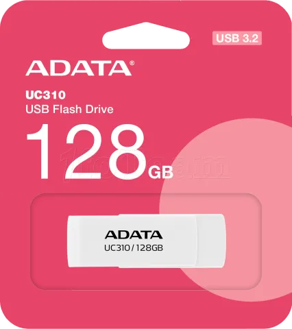 Photo de Clé USB 3.2 Adata UC310 - 128Go (Blanc)