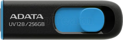 Photo de Clé USB 3.2 Adata UV128 - 256Go (Noir/Bleu)