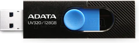 Photo de Clé USB 3.2 Adata UV320 - 128Go (Noir/Bleu)