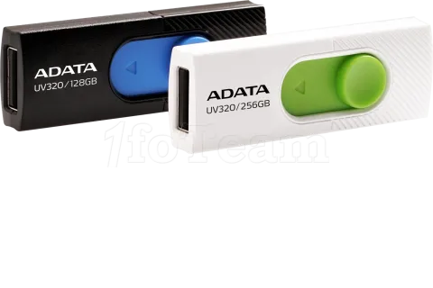 Photo de Clé USB 3.2 Adata UV320 - 128Go (Noir/Bleu)