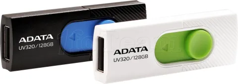 Photo de Clé USB 3.2 Adata UV320 - 32Go (Noir/Bleu)