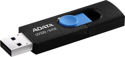 Photo de Clé USB 3.2 Adata UV320 - 64Go (Noir/Bleu)