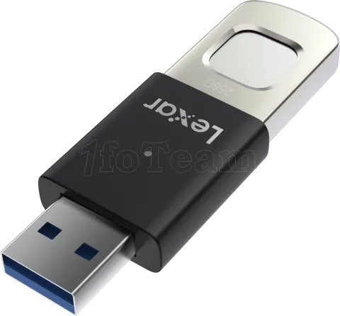 Photo de Clé USB 3.2 sécurisée Lexar JumpDrive Fingerprint F35 Pro - 256Go (Noir)