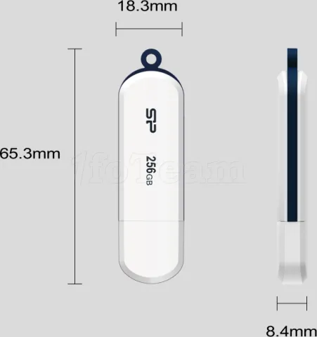 Photo de Clé USB 3.2 Silicon Power Blaze B32 - 64Go (Blanc)