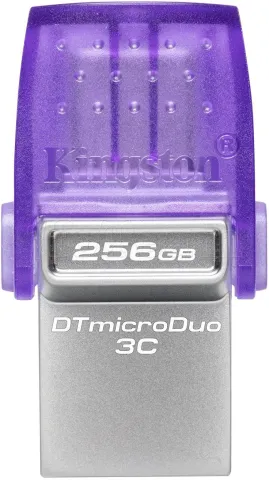 Photo de Clé USB-A/C 3.2  Kingston DataTraveler microDuo 3C - 256Go (Violet)