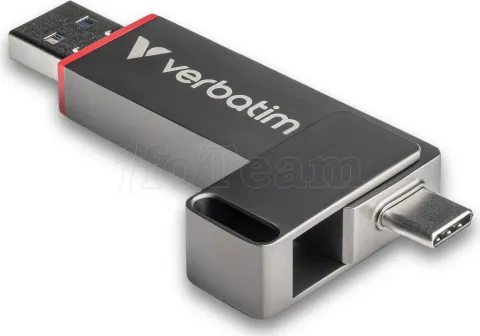 Photo de Clé USB-A/C 3.2 Verbatim Dual QuickStick - 128Go (Noir)