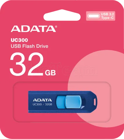 Photo de Clé USB-C 3.2 Adata UC300 - 32Go (Bleu)