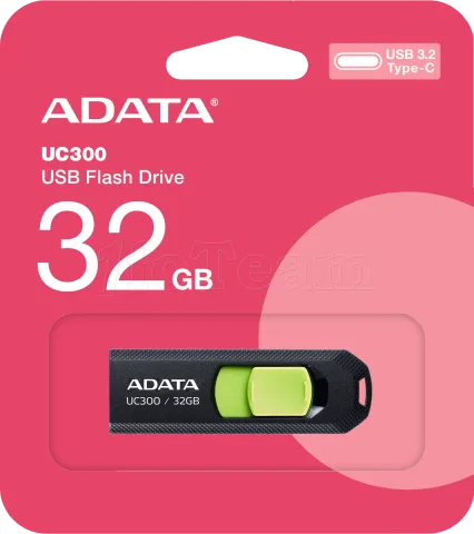 Photo de Clé USB-C 3.2 Adata UC300 - 32Go (Noir)