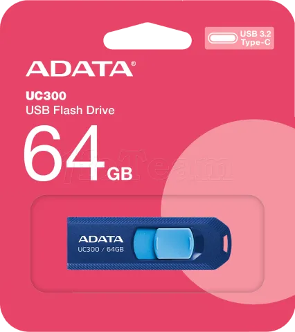 Photo de Clé USB-C 3.2 Adata UC300 - 64Go (Bleu)