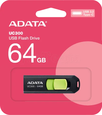 Photo de Clé USB-C 3.2 Adata UC300 - 64Go (Noir)