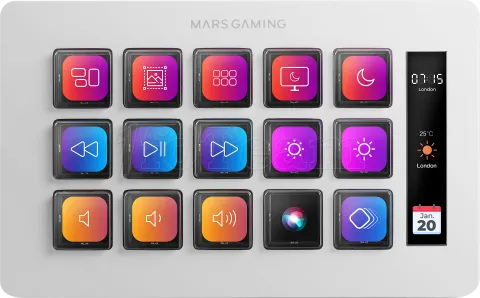 Photo de Console de streaming Mars Gaming Stream Deck Slim MSD-One (Blanc)