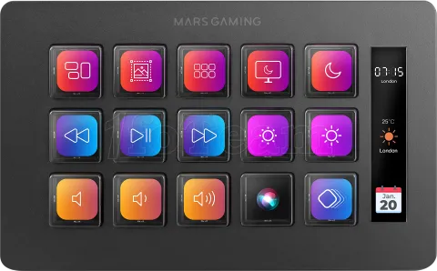 Photo de Console de streaming Mars Gaming Stream Deck Slim MSD-One (Noir)