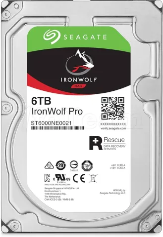 Photo de Disque Dur 3,5" Seagate IronWolf Pro 6To  - S-ATA